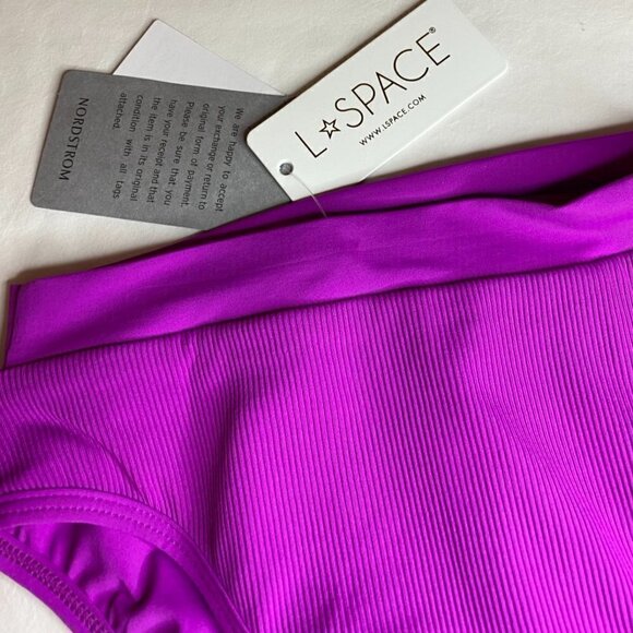 L SPACE French Cut Swim Briefs Pitaya Color Size S - Picture 4 of 5
